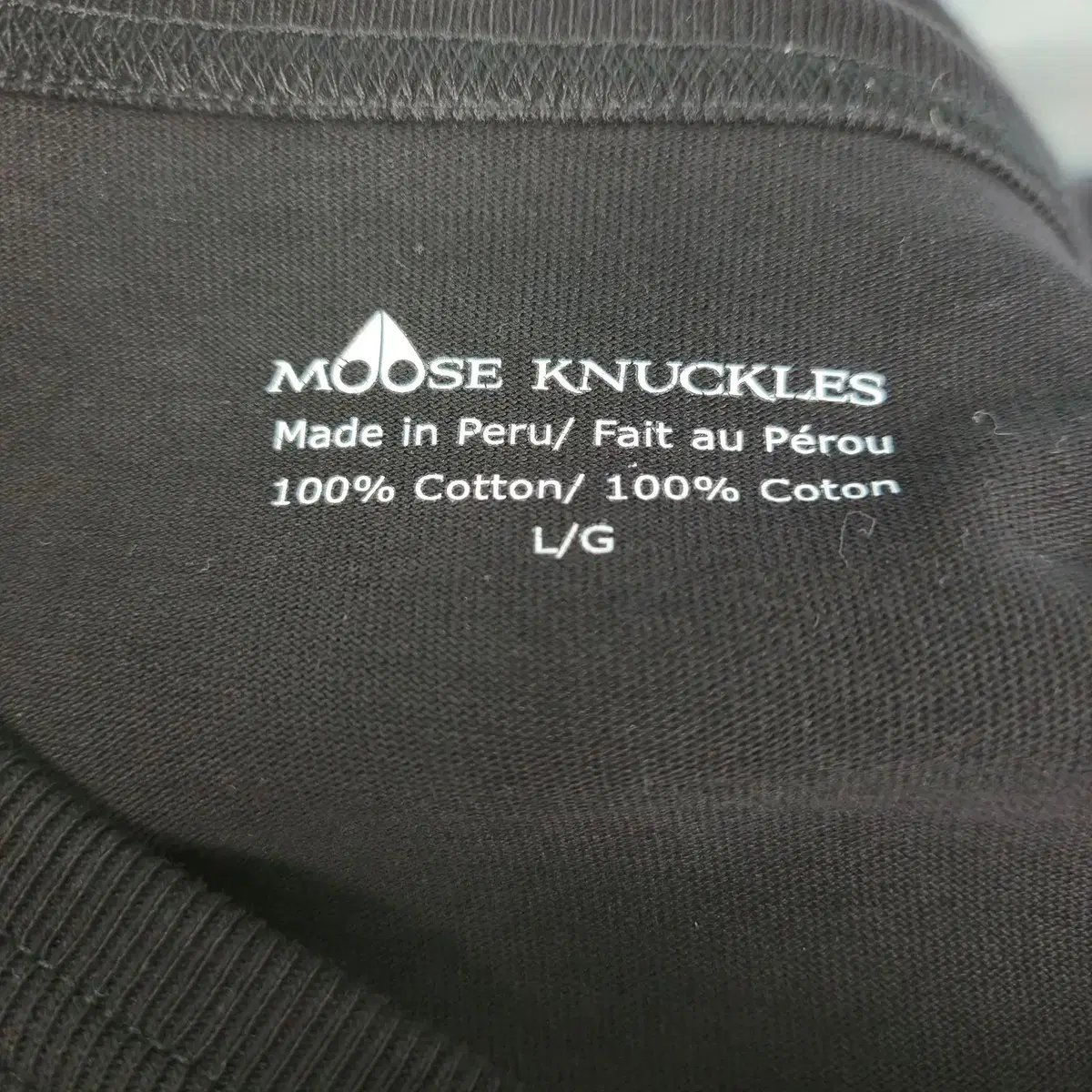 [L] MOOSE KNUCKLES 무스너클 앵커 오버핏 반팔티