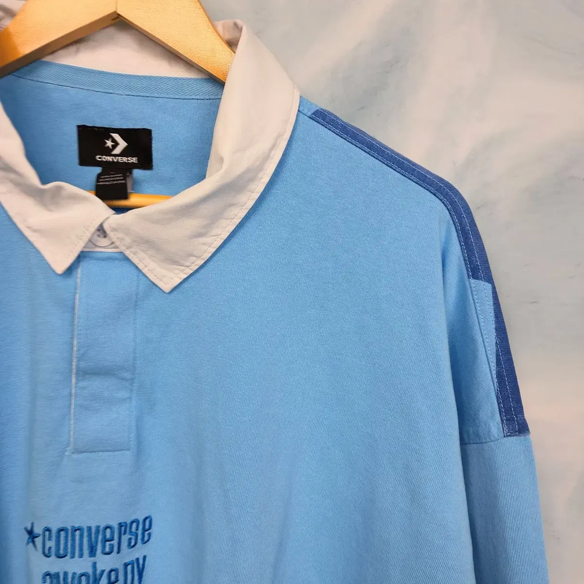 [2XL] 새제품 CONVERSE 컨버스 어웨이크 뉴욕 럭비 셔츠