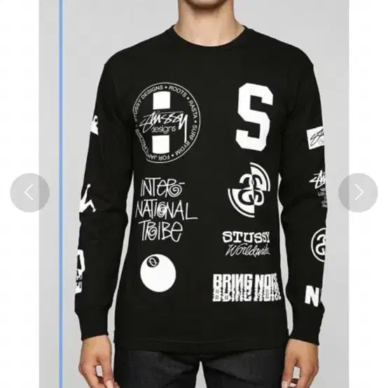 스투시 STUSSY Dot Collage Longsleeve S