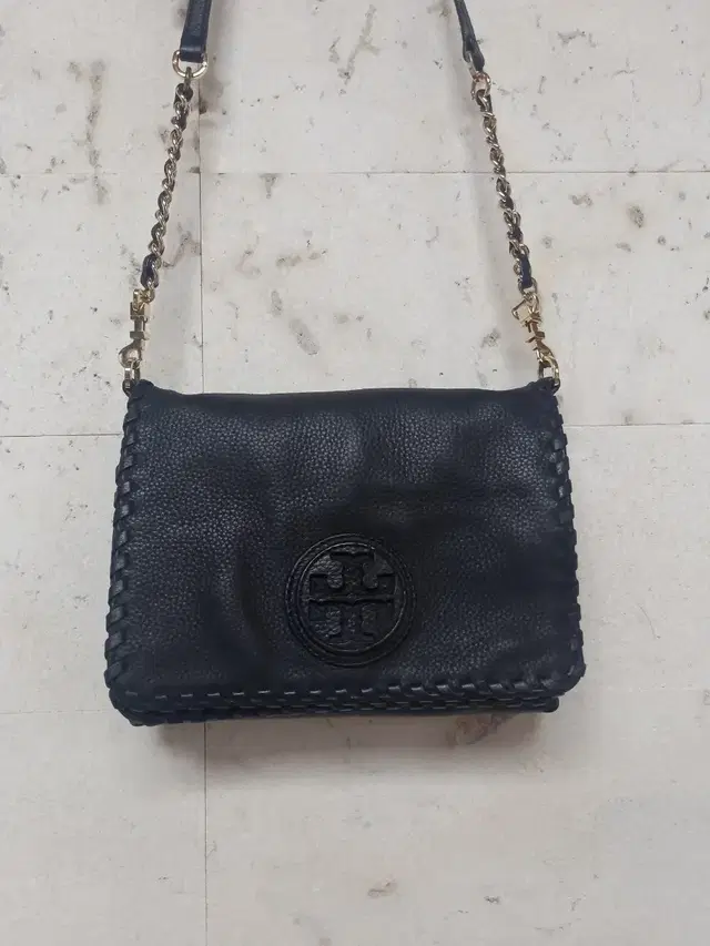 토리버치 Toryburch 블랙 체인 가죽 미니 크로스백