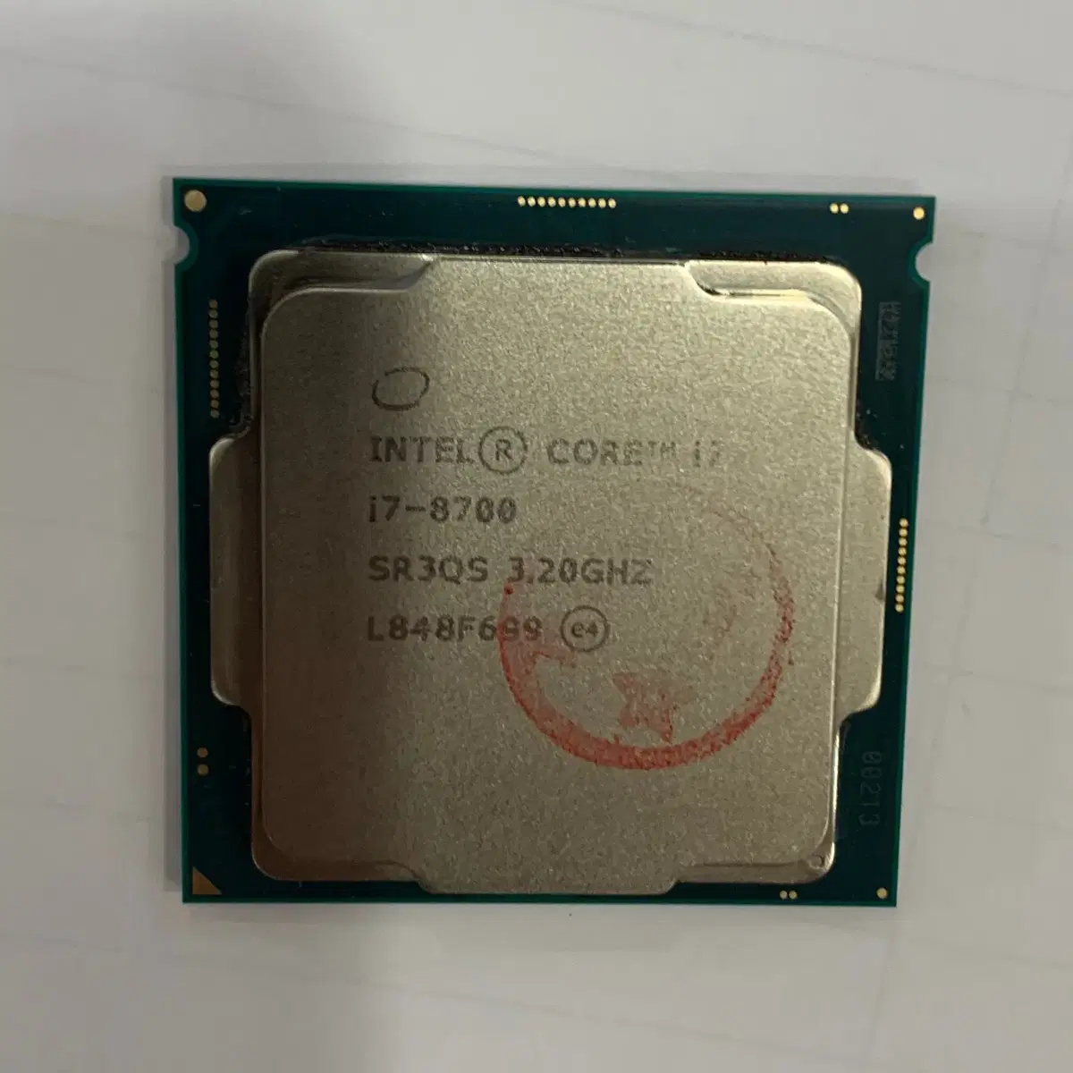 인텔 i7-8700 CPU 테스트 후 판매 상태좋음