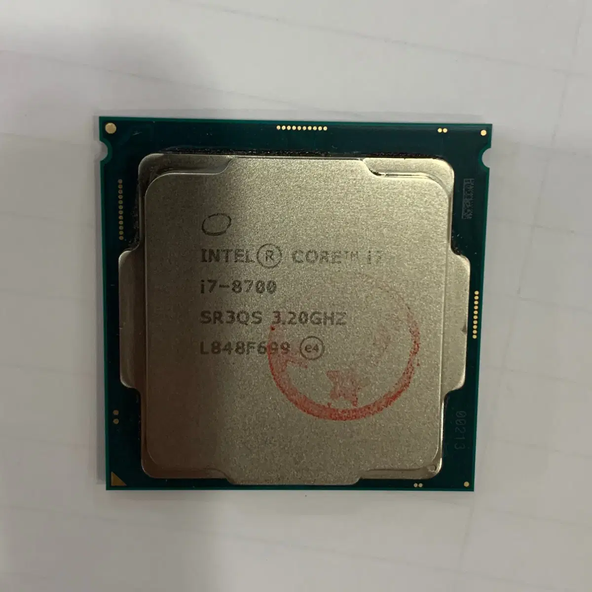 인텔 i7-8700 CPU 테스트 후 판매 상태좋음