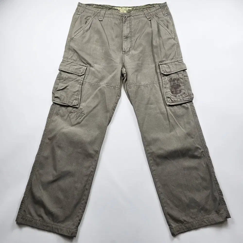 Cargo pants Amekaji khaki cotton pants size 36 NO.6065