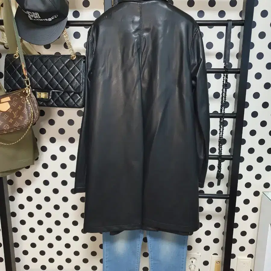 LE17SEPTEMBRE VEGAN LEATHER HALF COAT