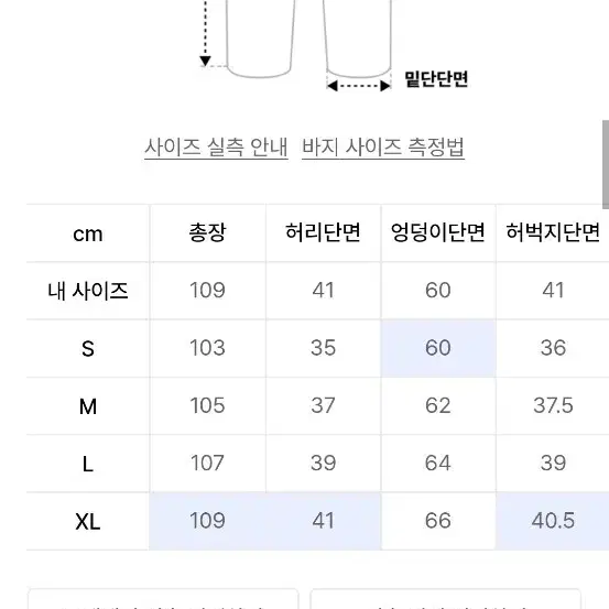 토피 카고 청바지 카키 Xl