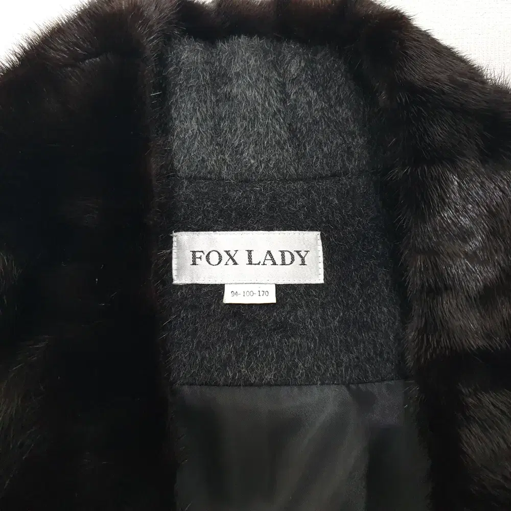 (kk65399)폭스 레이디FOX F LADY 밍크 배색 코트 77