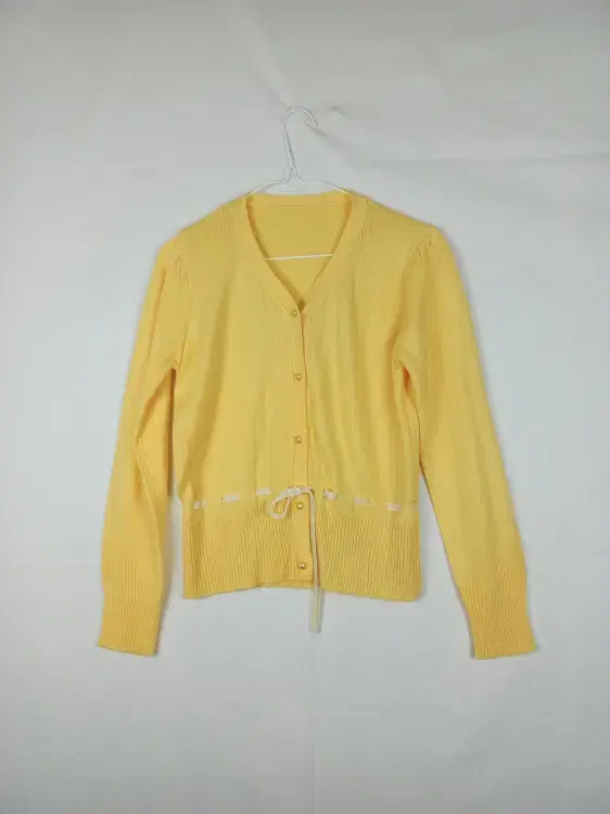 DIMODA Yellow String Cardigan 80