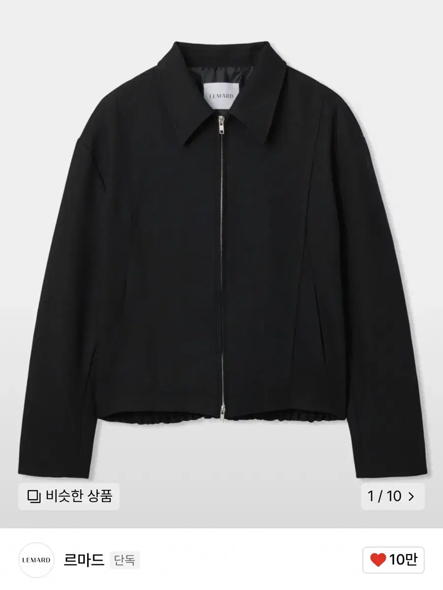 2) Remade Low Cut Backbanded Short Jacket Black