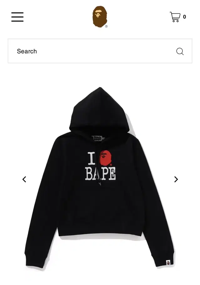 ILoveBAPE 베이프 후드티 XL