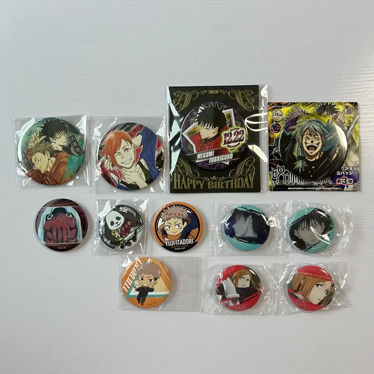 Zuu Spinning Can Badge Mahito Megumi birthday Gacha Can Badge