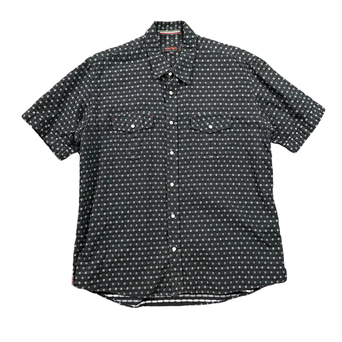 JPN Pattern Button Point Two-Pocket Short Sleeve Shirt LL