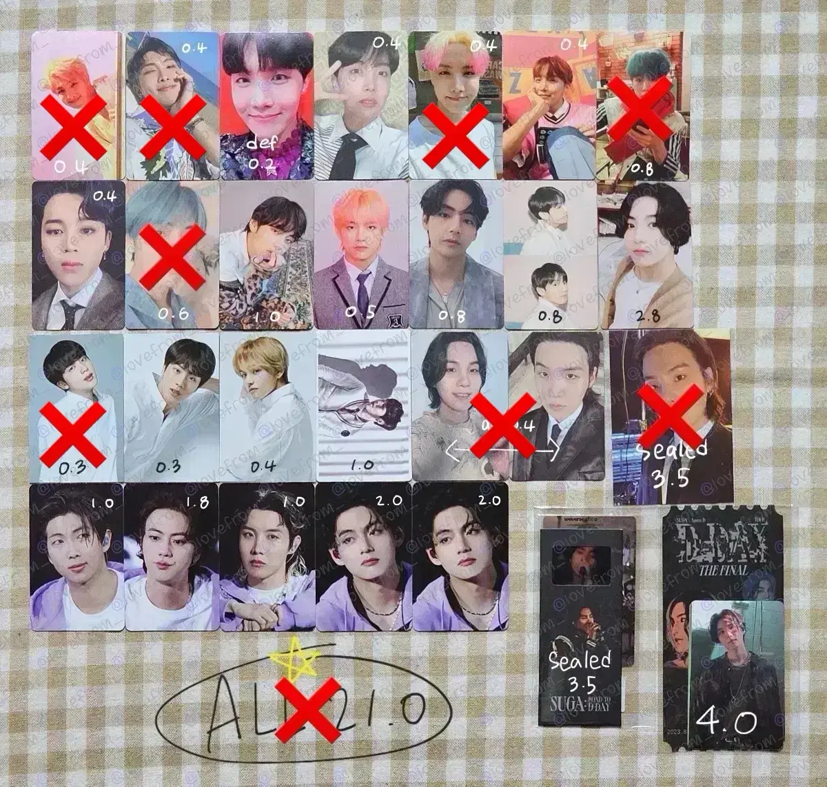 방탄 포카 특전