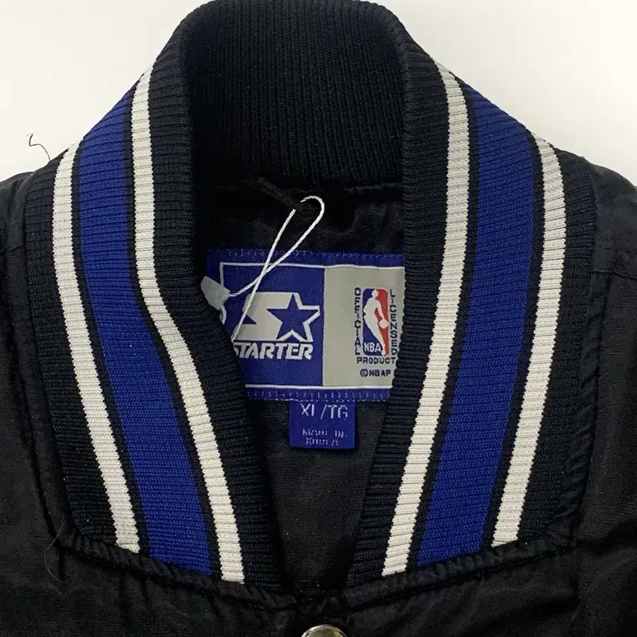 Orlando Magic Vintage 90s 스타터 라인 새틴 봄버 자