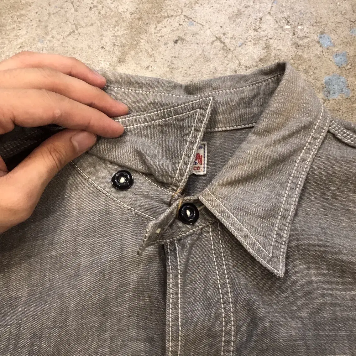 Joe McCoy Chambray shirt Japan made