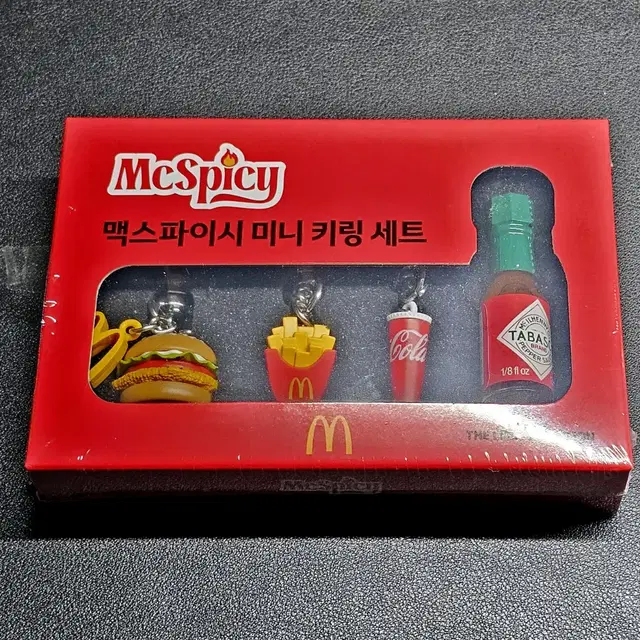 맥도날드 맥스파이시 미니 키링 세트 타바스코