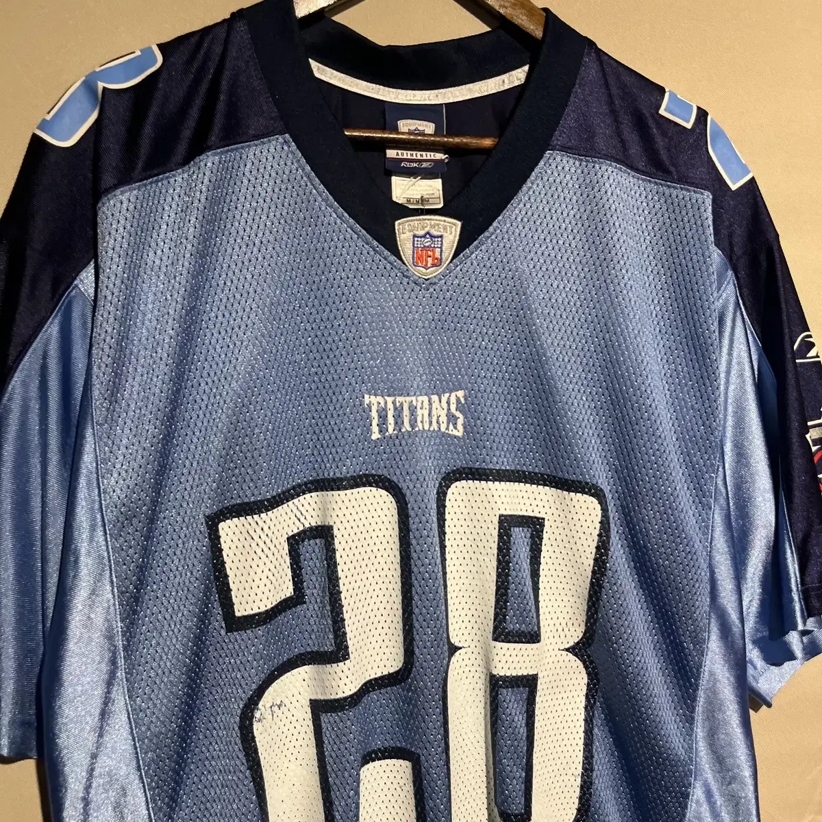 리복 NFL TITANS 빈티지 럭비 유니폼