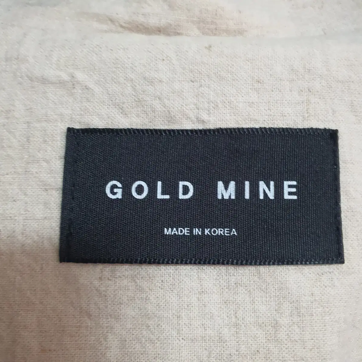 GOLD MINE 린넨혼방 민소매 자켓