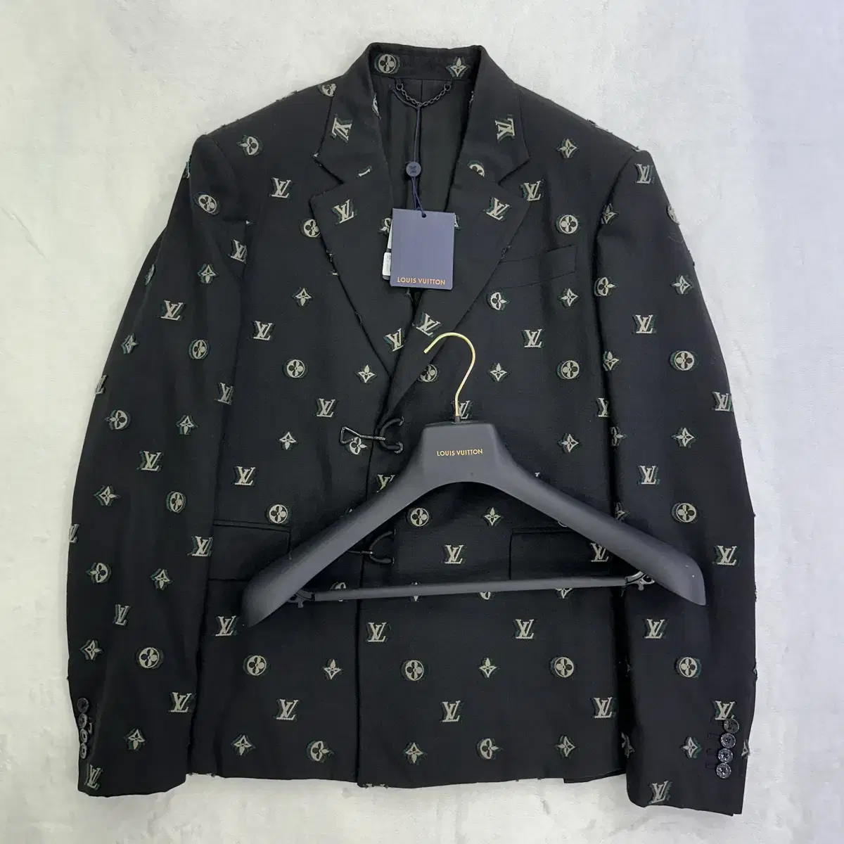 Genuine Louis Vuitton Monogrammed Hook Closure Jacket