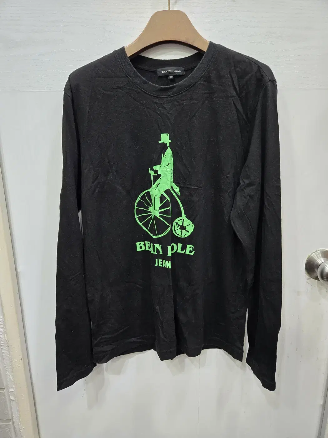 100,L )) BEAN POLE Long sleeve t-shirt! Neat design!