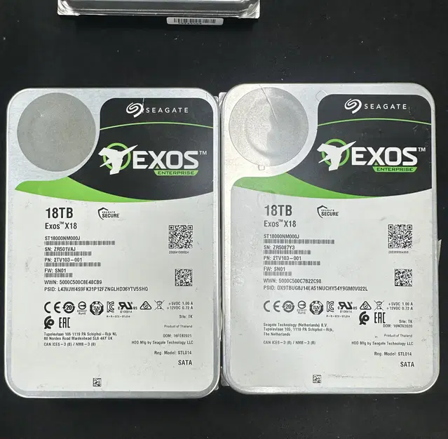 씨게이트 18TB, 16TB HDD 판매합니다. (SATA)