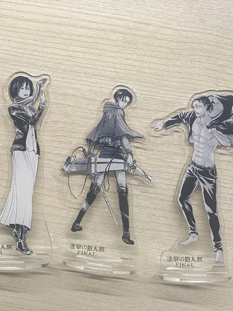 Attack on Titan Exhibition acrylic stand Levi Mikasa Ehrenreicher Attack on Titan Comic Book