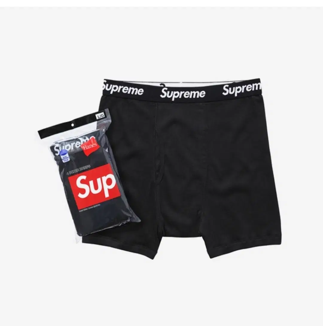 Supreme Hanes Boxer 슈프림 헤인즈 박서 브리프 블랙