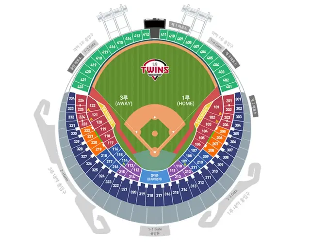 9월 25일 LG(엘지)vs한화 3루 네이비 2연석