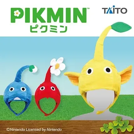 닌텐도 피크민 pikmin 빨강 파랑 노랑 모자