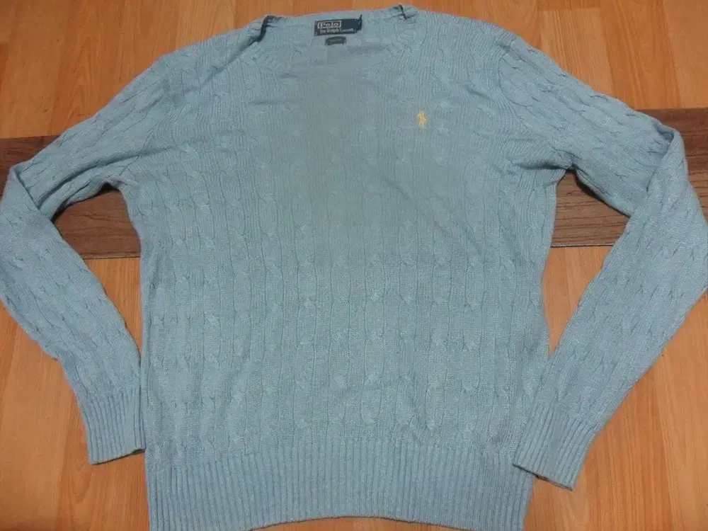 6천원구제 polo ralph lauren men's long sleeve round neck knit sweater silk.gabbe1