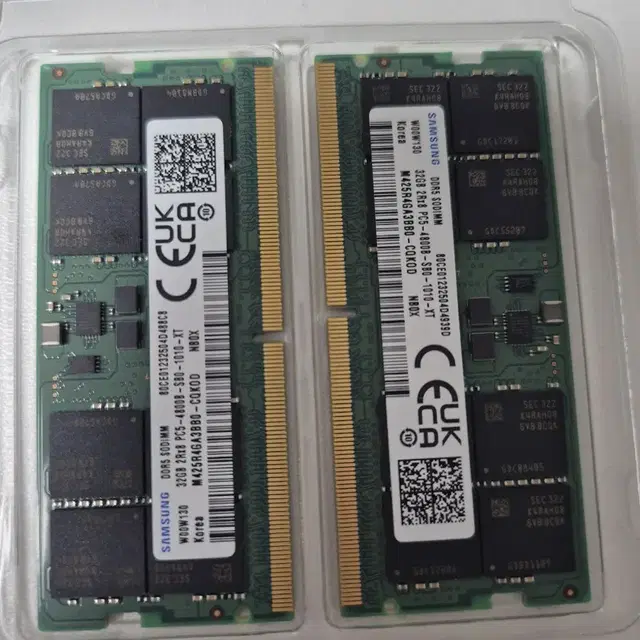 삼성 ddr5 4800 32gb x2 총 64gb 노트북용 램 팝니다