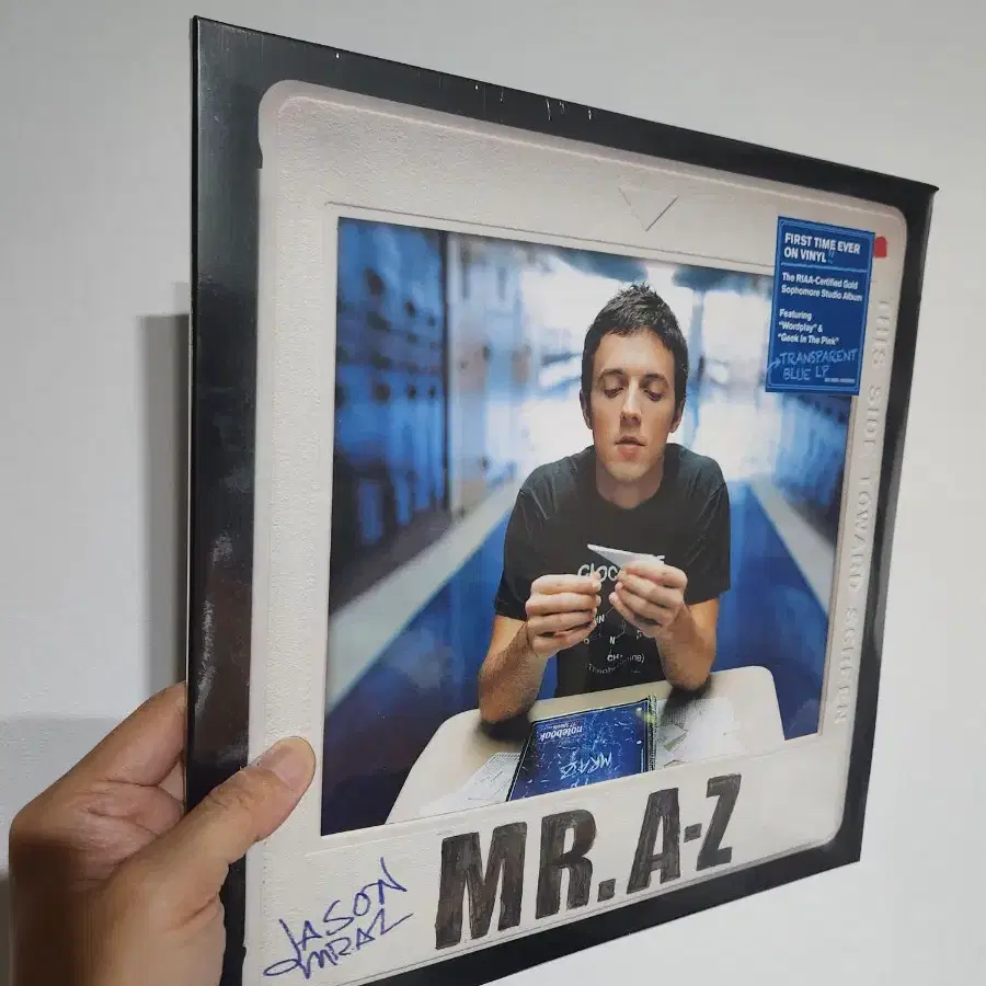 미개봉 제이슨 므라즈 Mr.A-Z 블루 한정판 LP