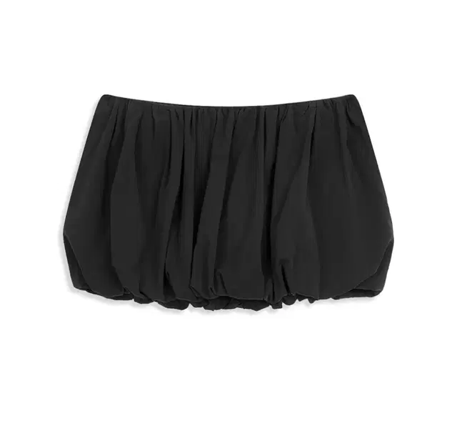 오픈와이와이 CRINKLED BUBBLE HEM MINI SKIRT, B