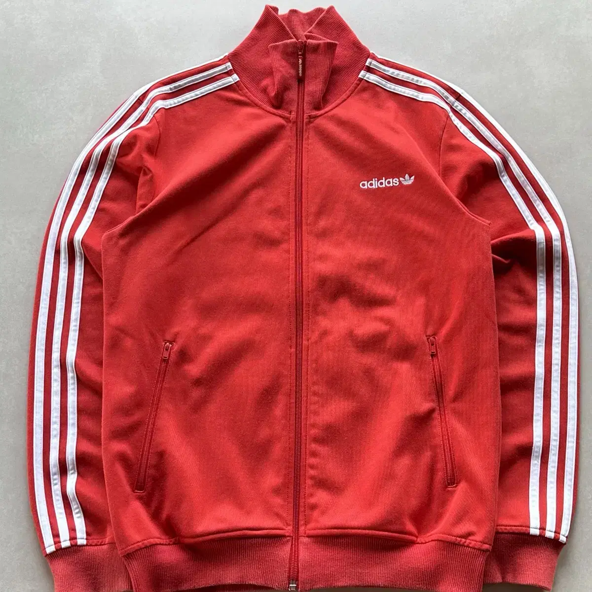 [XL]Adidas Beckenbauer Orange-Red Track Top Jersey