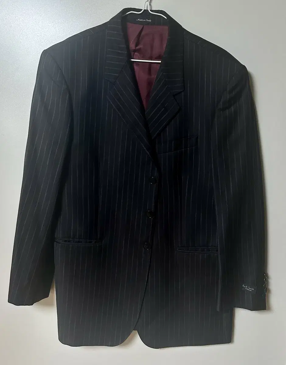 Poulsmith Striped 3-Button Blazer