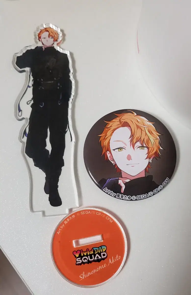 Jo Jo Town Akito acrylic Stand, Canbadge / Prosecca Shinonome Akito