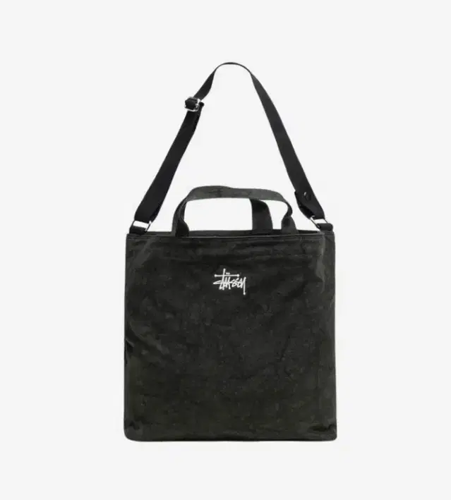 Stussy Canvas Crossbody Bag Washed Black