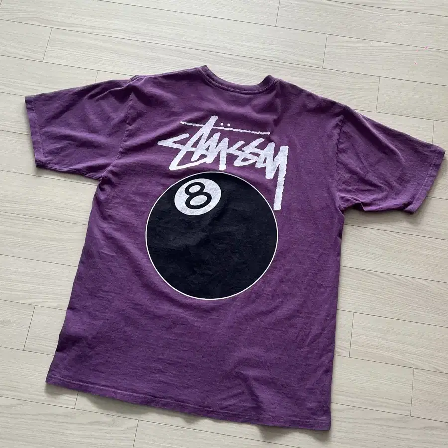 [빈티지] stussy 스투시 8볼 피그먼트 다이드 티셔츠 퍼플