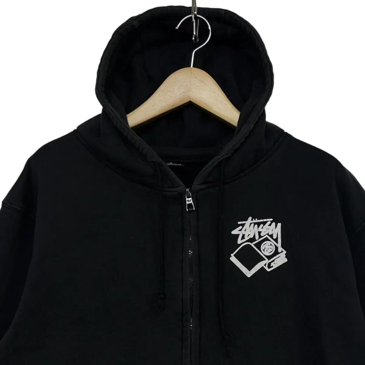 스투시 Stussy U.S.A knowledge is king 후드집업