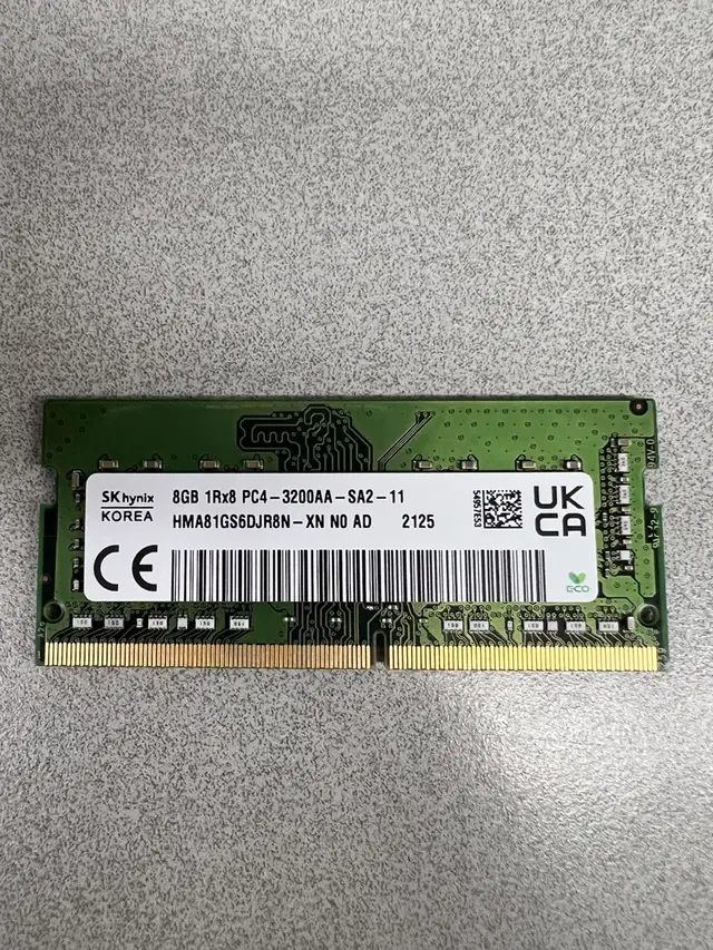 노트북 메모리 8g 판매(ddr4 3200a)