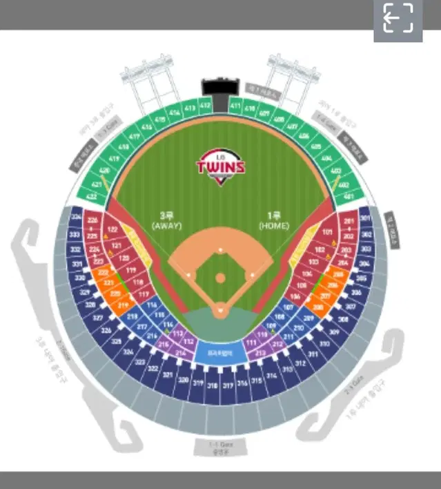 9월21일 엘지vs두산 DH2 ( 1루 블루석 )