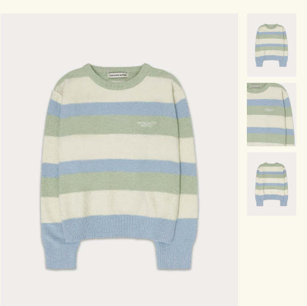 somewhere butter - molly stripe knit