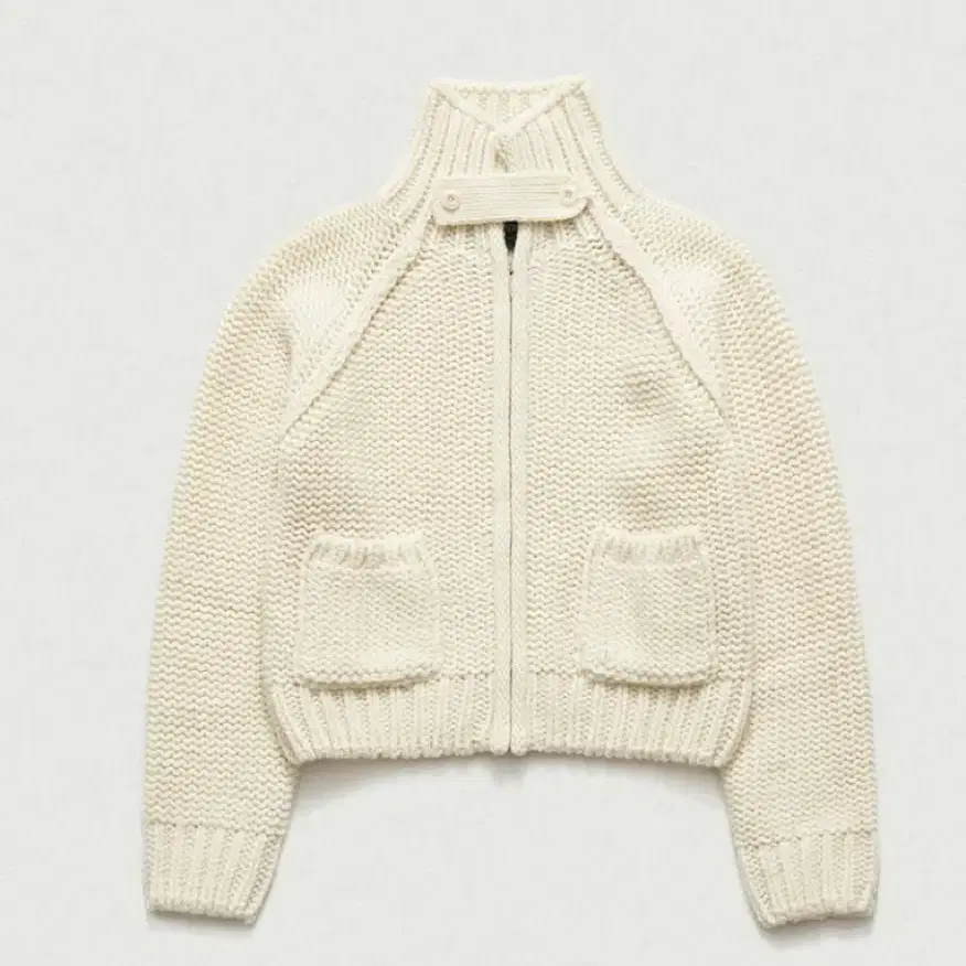 더바넷 Soap Zip-Up Knit Cardigan