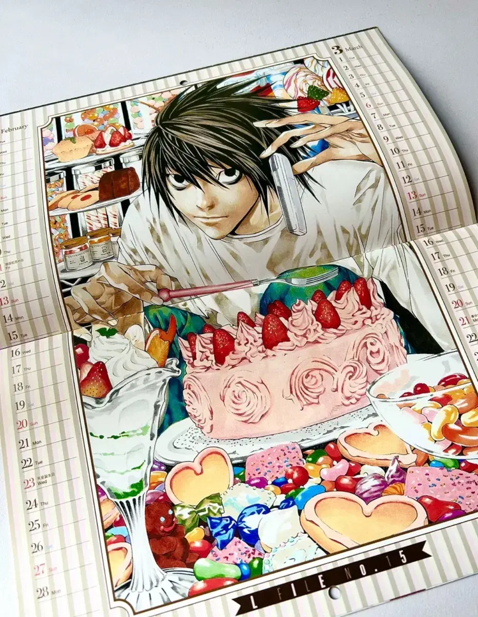 Death Note sealed Illustrated Calendar l Raito