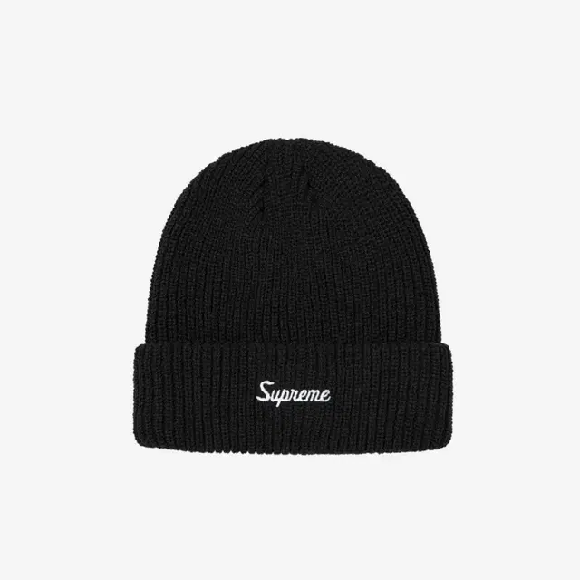 Supreme Loose Gauge Beanie Black 24F/W