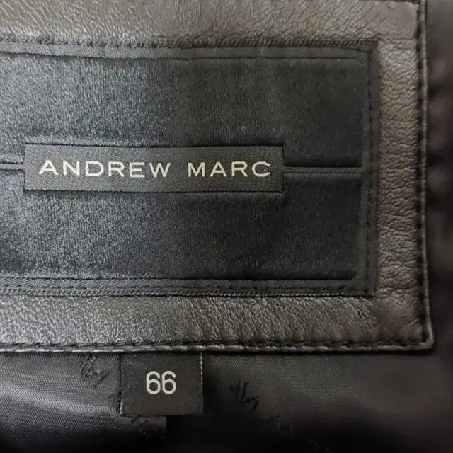 ANDREW MARC 양가죽다운코트  66사이즈  검정색