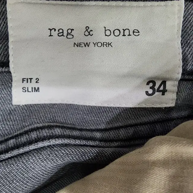 랙앤본 rag&bone FIT 2 어센틱 스트레치 데님 (사이즈 34)