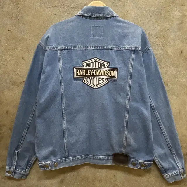 대장급 90s Made in Canada 할리데이비슨 정품 데님자켓 청자