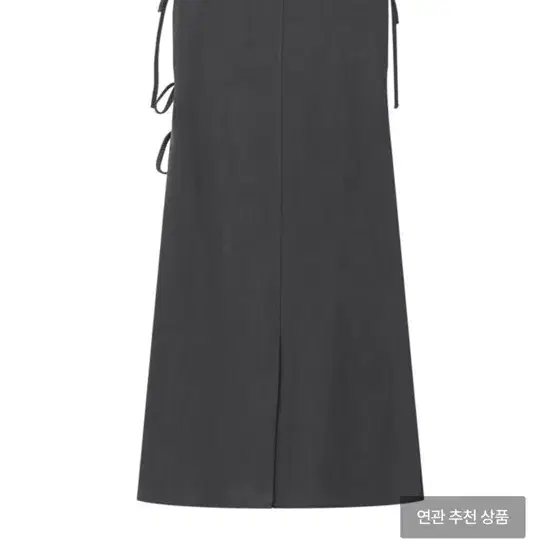 카셀 2 WAY LAYERED WRAP DRESS 차콜