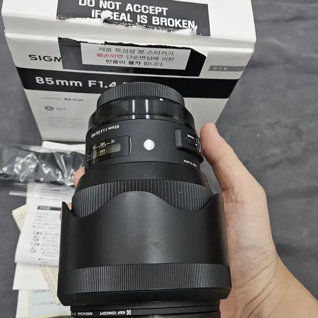 시그마a 85mm F1.4 DG HSM 캐논 마운트 상태좋은 렌즈 판매