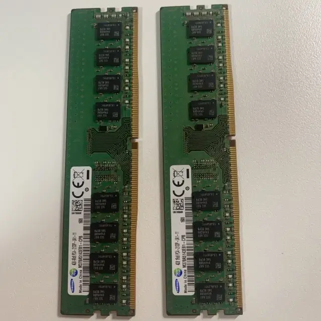 삼성 렘 DDR4 4GB 2개